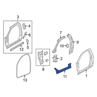 Dodge OE - Left Inner Rocker Panel