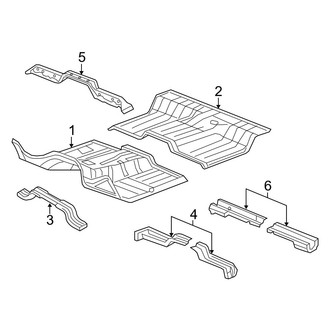 Dodge OE - Cab - Floor (Regular Cab), (Regular Cab)