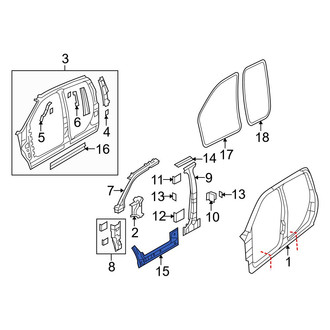 Dodge OE - Right Inner Rocker Panel