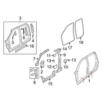 Dodge OE - Rear Right Interior Grab Bar Bracket