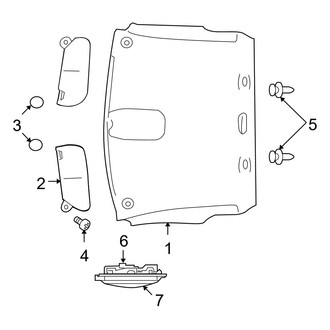 Dodge OE - Cab - Interior Trim (Headliner & Components)
