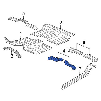 Dodge OE - Right Floor Pan Crossmember