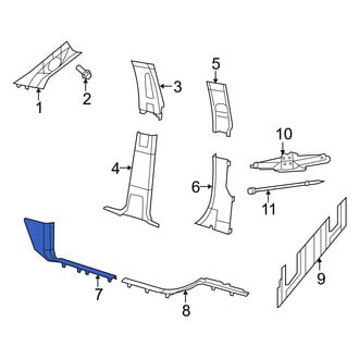 Dodge OE - Left Door Sill Plate