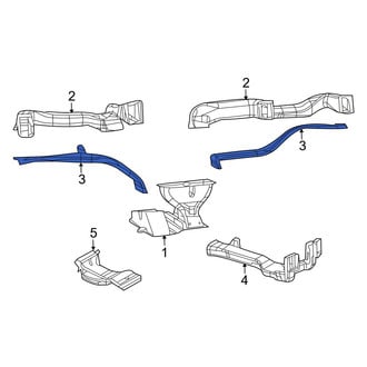 Dodge OE - Left Center Instrument Panel Air Duct