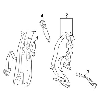 Dodge OE - Restraint Systems - Rear Seat Belts (Mega Cab)