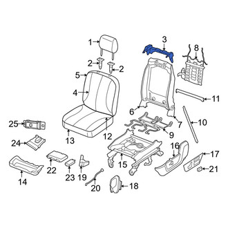 Dodge OE - Upper Headrest Bracket