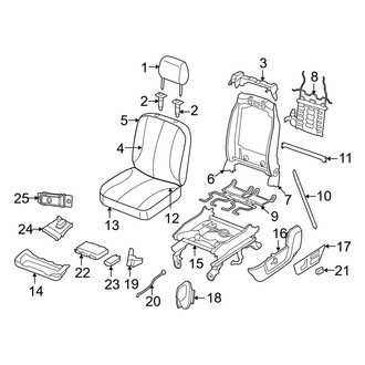 Dodge OE - Seats & Tracks - Front Seat Components (Split Bench, 40% Seats)