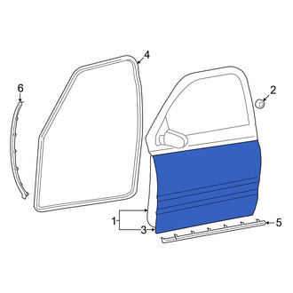 Dodge OE - Front Left Outer Door Outer Panel