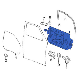 Dodge OE - Front Left Door Panel Carrier
