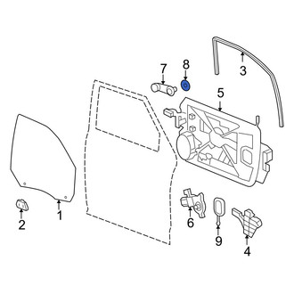 Dodge OE - Window Crank Handle Spacer