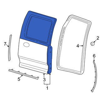 Dodge OE - Rear Left Door Shell