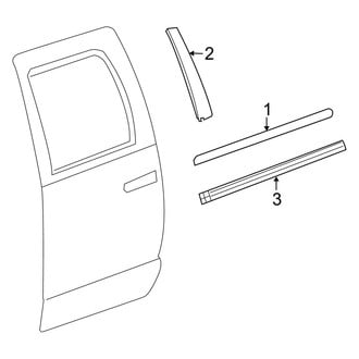 Dodge OE - Rear Door - Exterior Trim