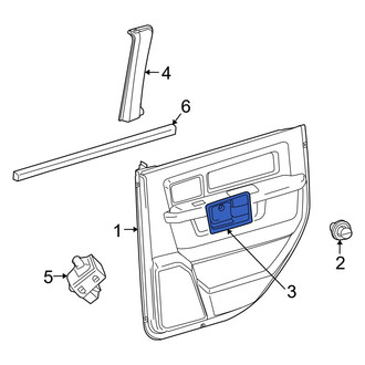 Dodge OE - Front Right Interior Door Handle Trim