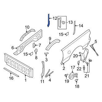 Dodge OE - Rear Right Outer Truck Bed Panel Reinforcement