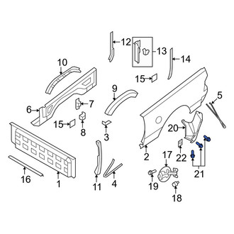 Dodge OE - Quarter Panel Splash Shield Screw