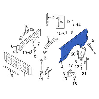 Dodge OE - Rear Left Truck Bed Panel