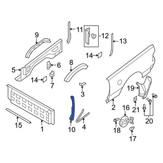 Dodge OE - Right Truck Bed Panel Reinforcement