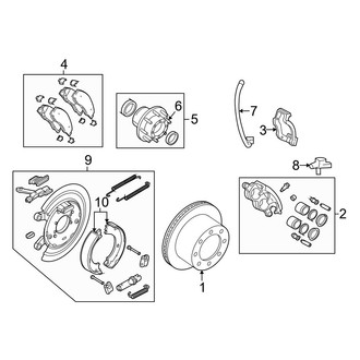 Dodge OE - Rear Suspension - Brake Components (RWD)