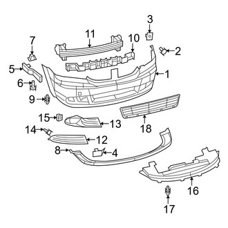 Dodge OE - Front Bumper - Bumper & Components