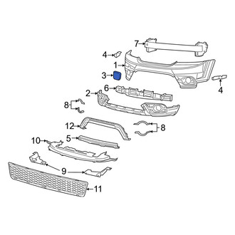 Dodge OE - Front Tow Eye Cap