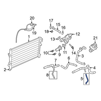 Dodge OE - Upper Radiator Coolant Hose