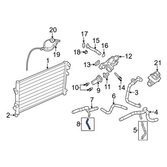 Dodge OE - Upper Radiator Coolant Hose