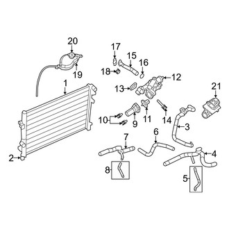 Dodge OE - Cooling - Radiator & Components (2.4L)