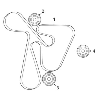 Dodge OE - Cooling - Belts & Pulleys (AVP / SE / SXT 2.4L)