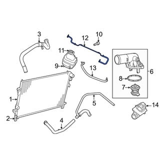 Dodge OE - Engine Coolant Overflow Hose