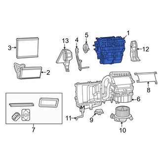 Dodge OE - A/C Evaporator Core Case