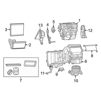 Dodge OE - Air Conditioner & Heater - Evaporator & Heater Components