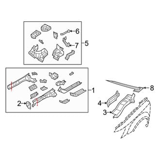 Dodge OE - Fender - Structural Components & Rails