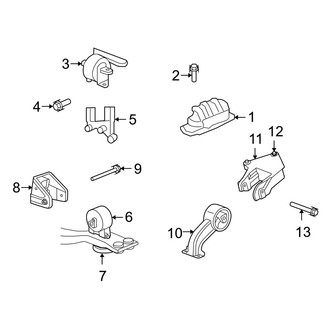 Dodge OE - Engine / Transaxle - Engine & Transmission Mounting (2.4L)