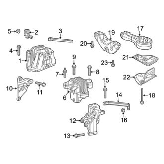 Dodge OE - Engine / Transaxle - Engine & Transmission Mounting (2.4L)