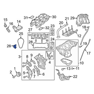 Dodge OE - Left Engine Timing Chain Tensioner