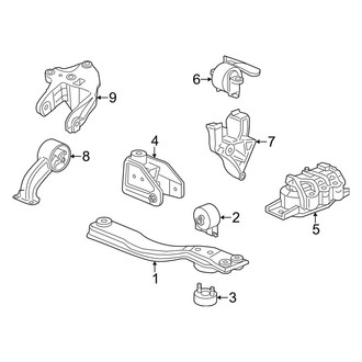 Dodge OE - Engine & Transmission Mounting (AWD 3.6L)