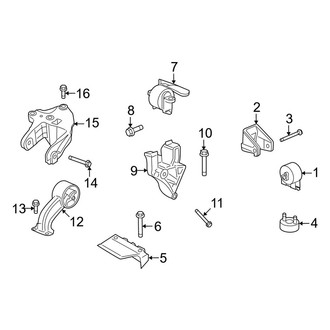 Dodge OE - Engine / Transaxle - Engine & Transmission Mounting (AWD 3.5L)