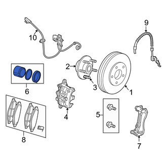 Dodge OE - Front Disc Brake Caliper Repair Kit
