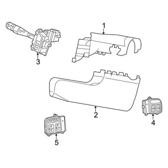 Dodge OE - Steering Column - Shroud, Switches & Levers