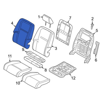 Dodge OE - Front Left Seat Back Cushion Cover