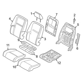 Dodge OE - Seats & Tracks - Driver Seat Components (Cloth Trim E5, E7)