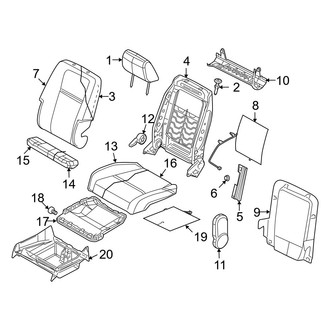 Dodge OE - Seats & Tracks - Passenger Seat Components (Leather Trim (GL))