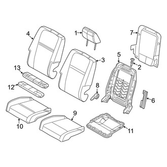 Dodge OE - Seats & Tracks - Passenger Seat Components (Leather Trim)