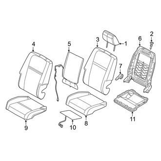 Dodge OE - Seats & Tracks - Passenger Seat Components (Leather Trim)