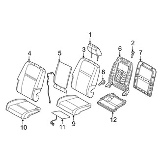 Dodge OE - Seats & Tracks - Driver Seat Components (Leather Trim)