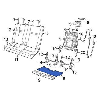 Dodge OE - Rear Seat Frame
