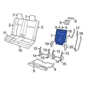 Dodge OE - Rear Left Seat Back Frame
