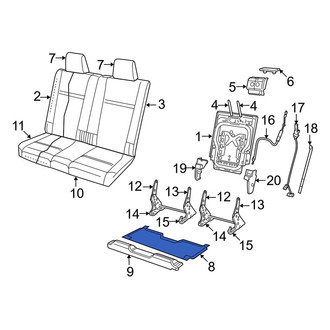 Dodge OE - Rear Seat Frame