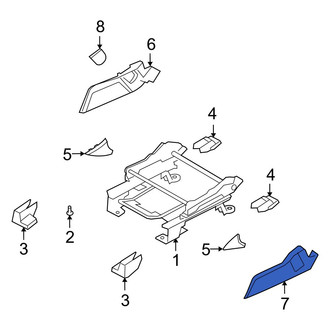 Dodge OE - Front Right Inner Seat Frame Trim Panel
