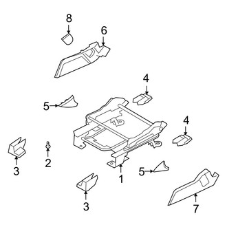 Dodge OE - Seats & Tracks - Tracks & Components (Passenger Side Front Seat)